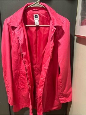 GAP Bright Pink Women's Trench Coat